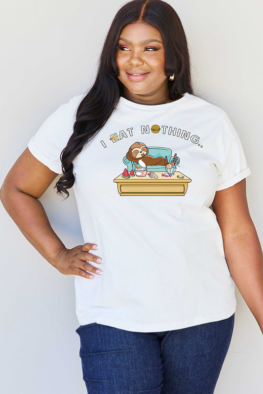 Simply Love Full Size I EAT NOTHING Graphic T-Shirt