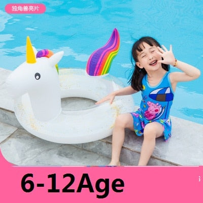 Inflatable Flamingo Kids Baby Swimming Ring Summer Beach Party Pool Toys Swimming Circle Pool Float Seat Accessories