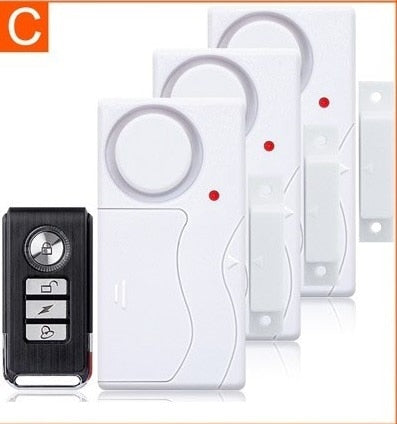 Darho Door Window Entry Security Wireless Remote Control Sensor Doorbell Burglar Security Alarm System Home Protection Kit