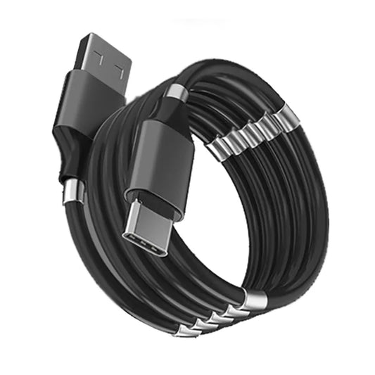 Magnetic Self Winding Cable For Samsung Huawei