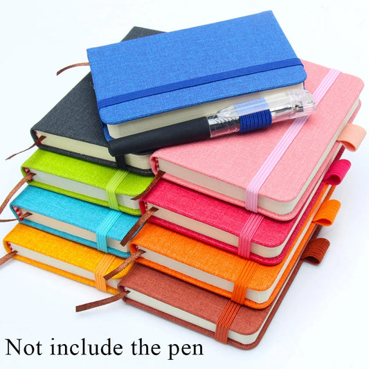 A7 Mini Notebook Portable Pocket Notepad Solid Color Daily Weekly Agenda Planner Notebooks Stationery Office School Supplies