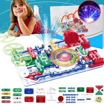 Electronics Block Assembly DIY Various Control Sounds ABS Plastic Blocks Toys