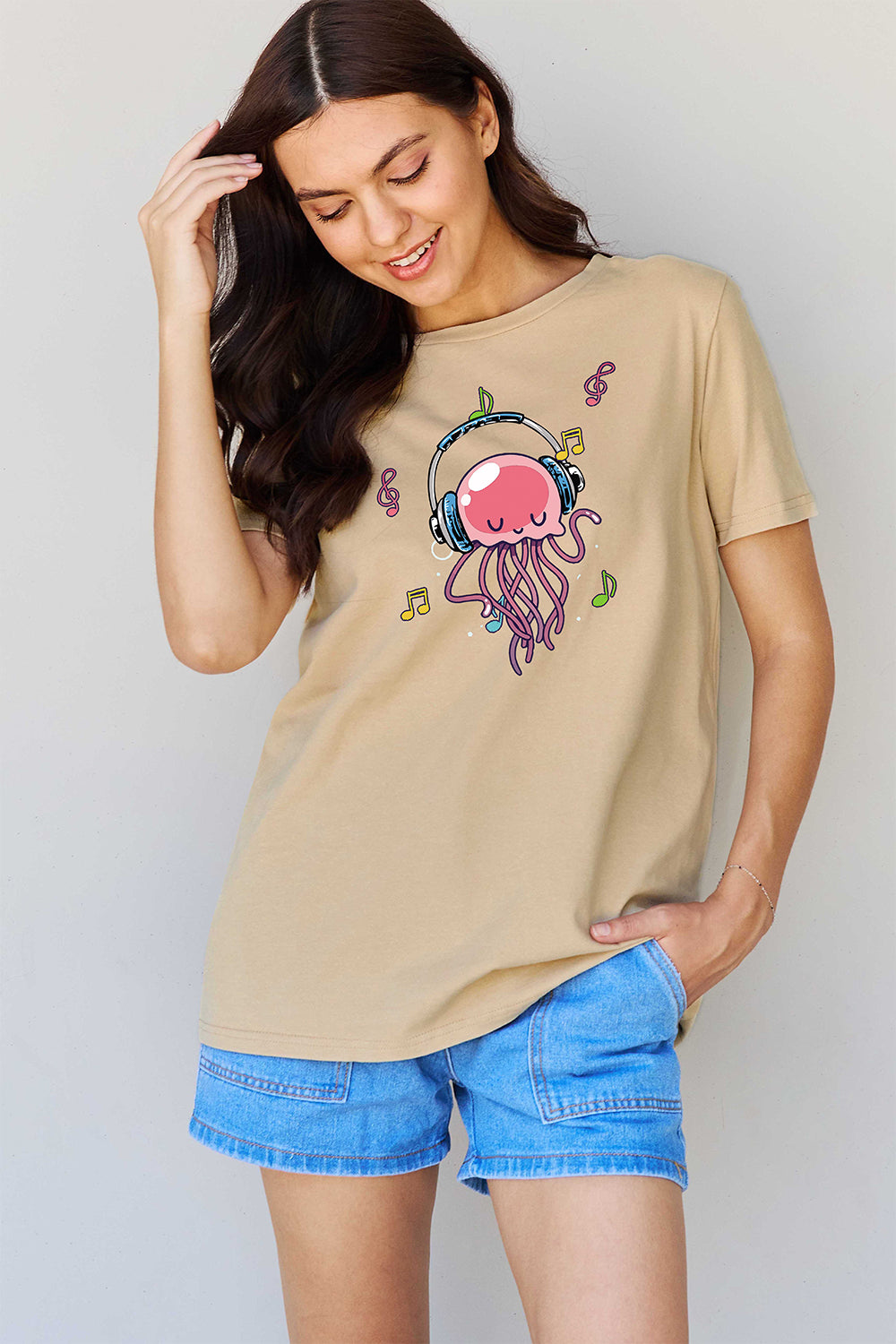 Simply Love Full Size Octopus Graphic Cotton T-Shirt