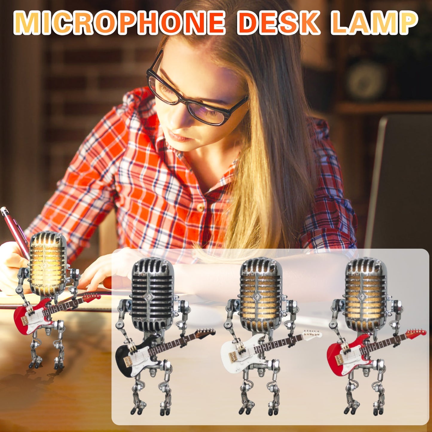 Microphone Robot Lamps