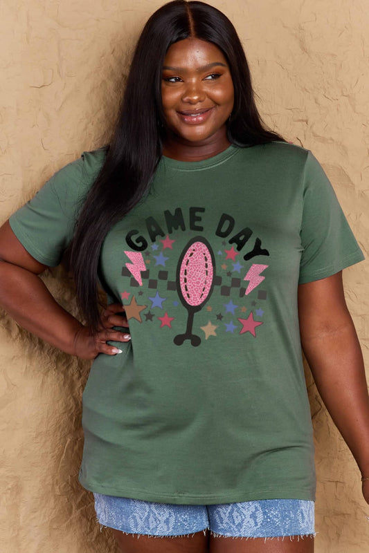 Simply Love Full Size GAME DAY Graphic Cotton T-Shirt
