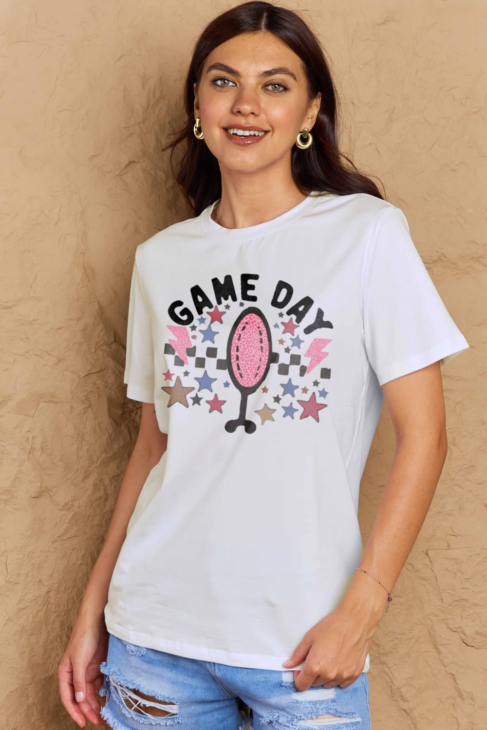 Simply Love Full Size GAME DAY Graphic Cotton T-Shirt