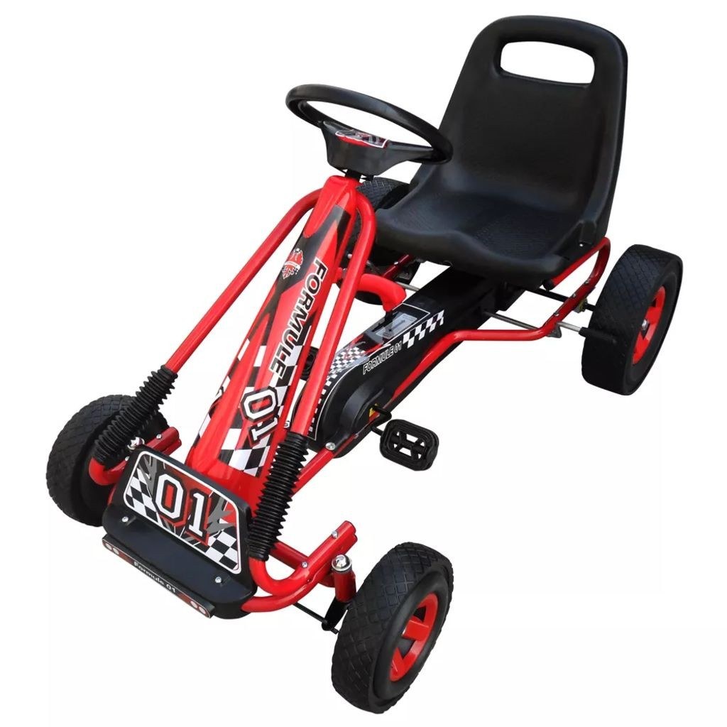 Kart red seat adjustable pedals