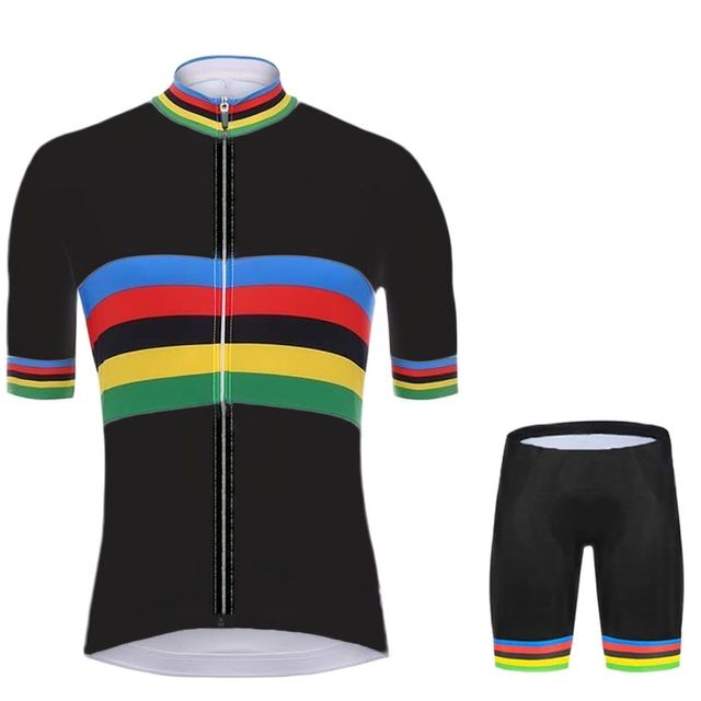 Black-2020-World-Champion-Cycling-Jersey-Set-Pro-Cycling-Clothing-Men-Race-Road-Bike-Suit-Bicycle