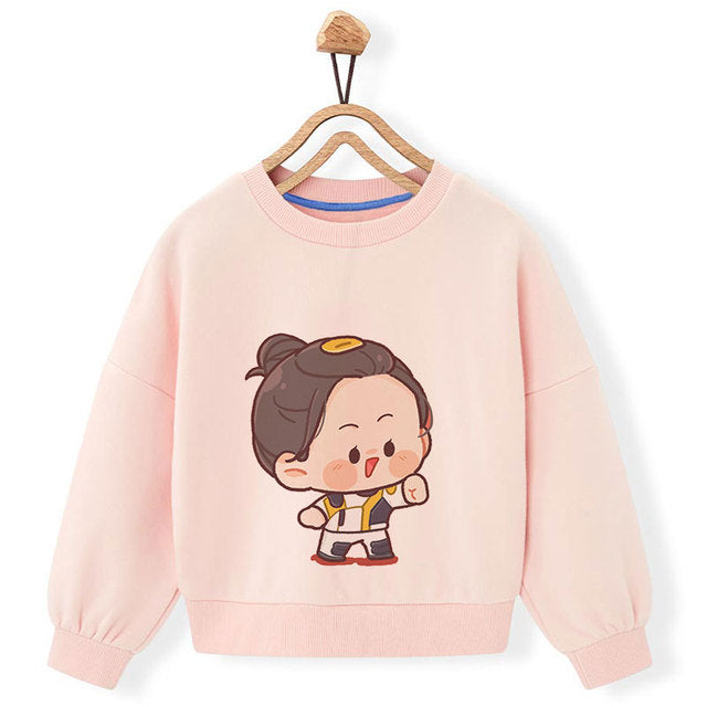 Kawaii-Kids-Clothes-Athlete-Gold-Medal-Champion-Print-Pink-Hoodie-Girls-Harajuku-Funny-Sweatshirt-Children-Clothing