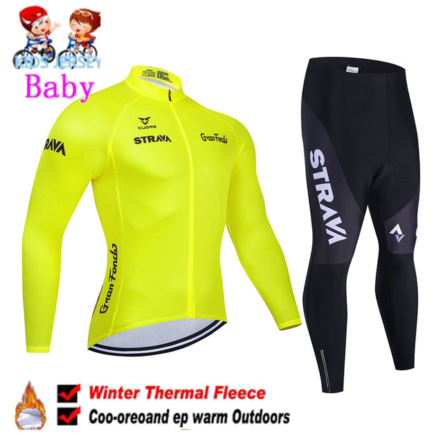 Kids-Cycling-Clothing-Boy-Long-Sleeve-Jersey-Set-World-Champion-STRAVA-Winter-Children-Thermal-Jacket-Julian