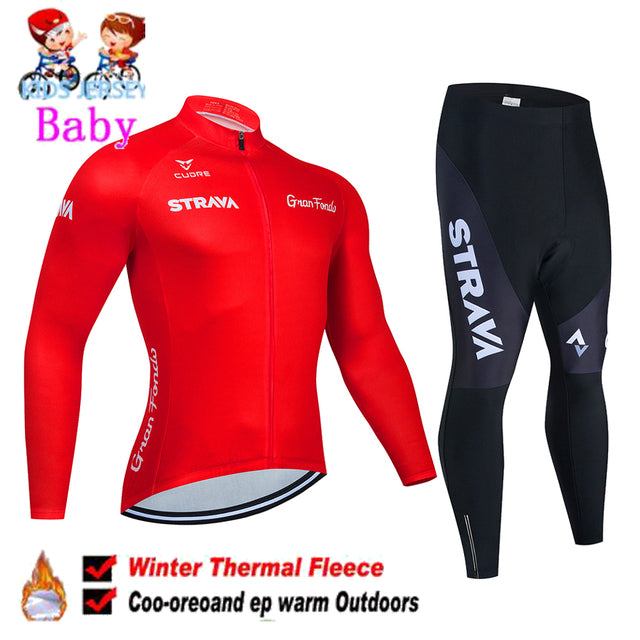 Kids-Cycling-Clothing-Boy-Long-Sleeve-Jersey-Set-World-Champion-STRAVA-Winter-Children-Thermal-Jacket-Julian