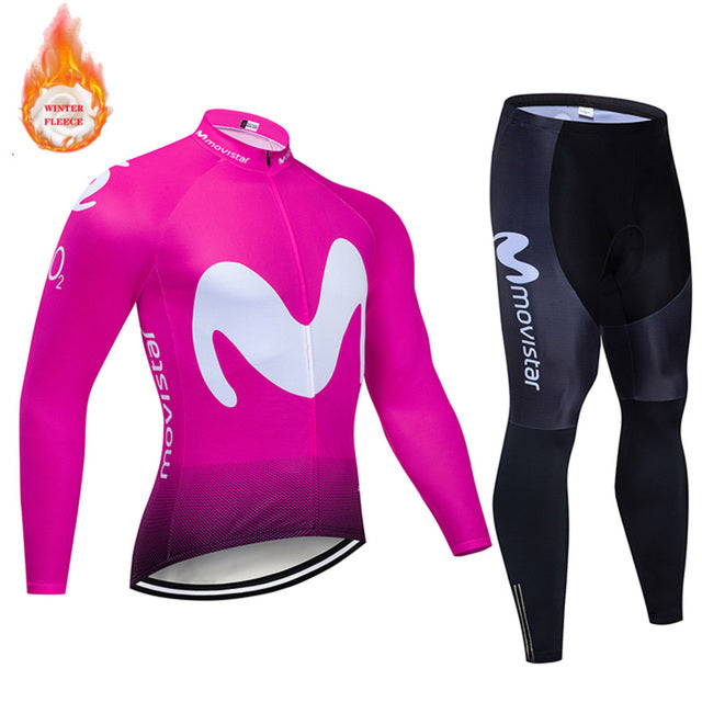 Movistar Spring Autumn Team Cycling Bib Pants MTB Bike Men Outdoor Cycling Trousers 19D Gel Pad Bike Bib Pants Quick Dry Jersey