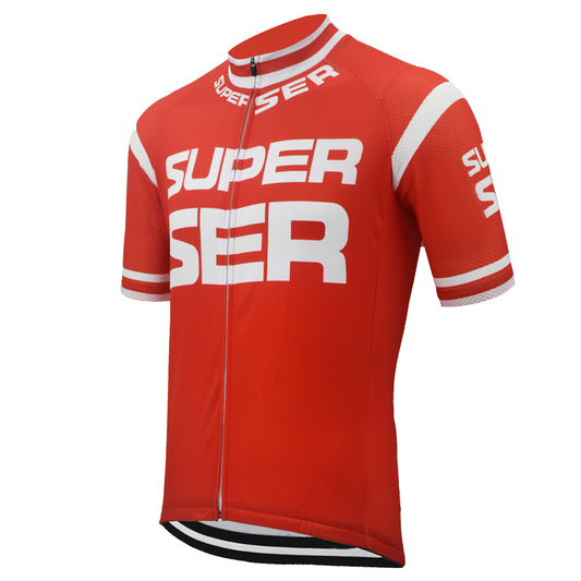 Super-Ser-Ciclismo-Jersey-Red-Mtb-Short-Sleeve-Summer-Bike-Wear-Jersey-Road-Jersey-Clothing-Bicycle