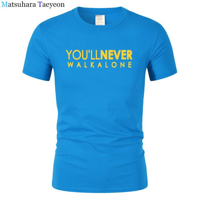 You&#39;ll Never Walk Alone T-shirt For Fans All Champions 2019 Fashion Men&#39;s Brand Clothing Male O Neck Streetwear Tshirt T173
