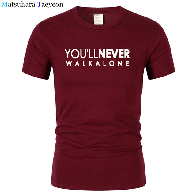 You&#39;ll Never Walk Alone T-shirt For Fans All Champions 2019 Fashion Men&#39;s Brand Clothing Male O Neck Streetwear Tshirt T173