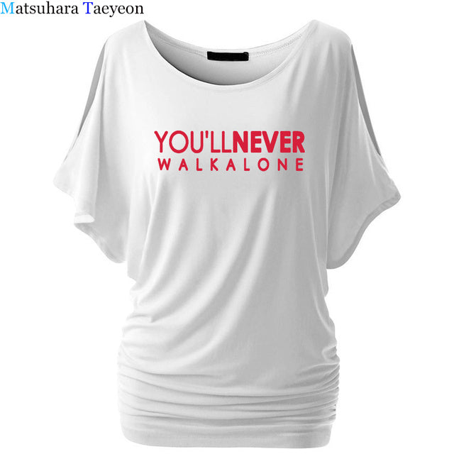 You&#39;ll Never Walk Alone T-shirt For Fans All Champions 2019 Fashion women Brand Clothing Male O Neck Streetwear Tshirt T173