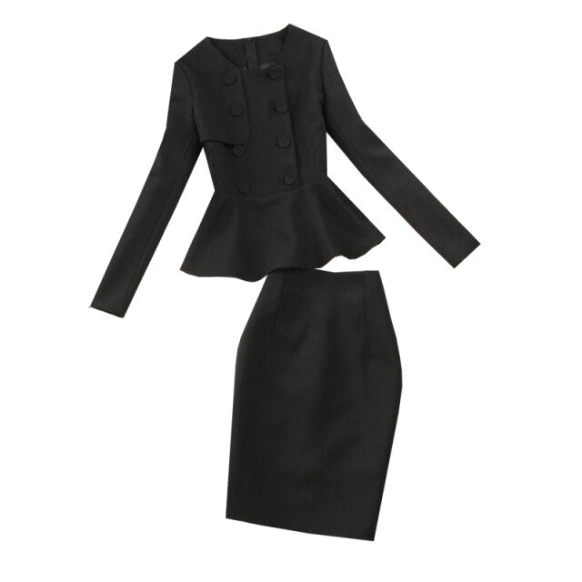 Black womens pants business suits women skirt suit custom made office lady workwear