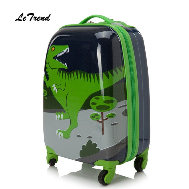 New Cute Cartoon Suitcases Wheel Kids dinosaur Rolling Luggage Set Spinner Trolley Children Travel Bag Student Cabin Trunk
