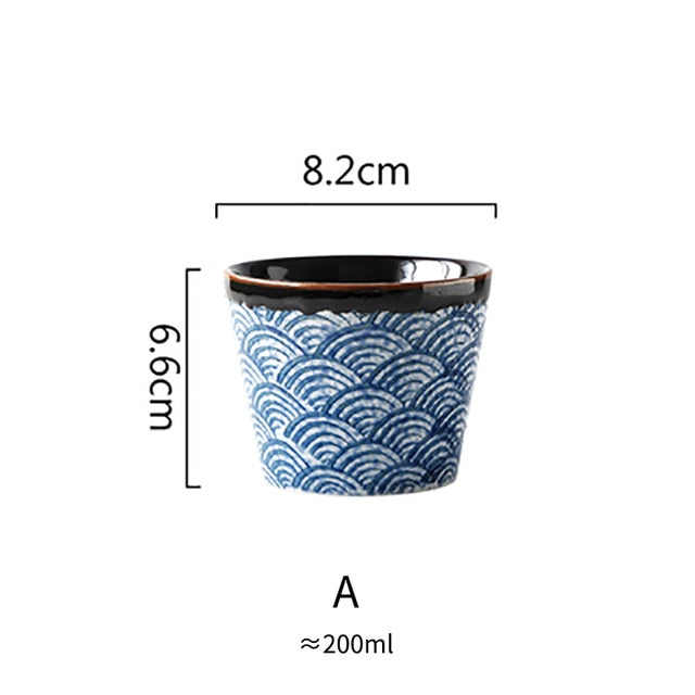 RUX WORKSHOP Japanese Style Household Teapot Ceramic Tea Cup Water Cup Restaurant Tea Pot