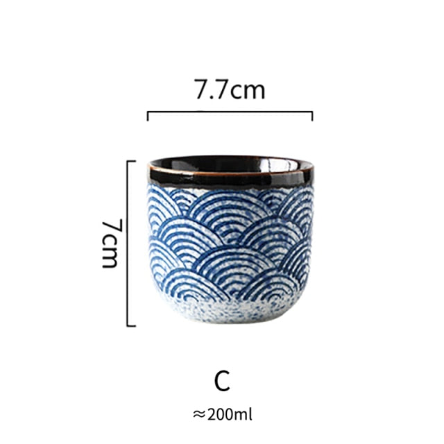RUX WORKSHOP Japanese Style Household Teapot Ceramic Tea Cup Water Cup Restaurant Tea Pot