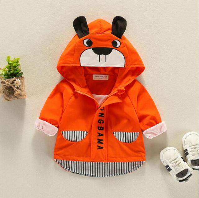 2020 Spring Autumn Newborn Baby girl clothes 1-4year boys jacket Hooded baby coat 100%Cotton Children coat Toddler kids clothing - Shop 24/777