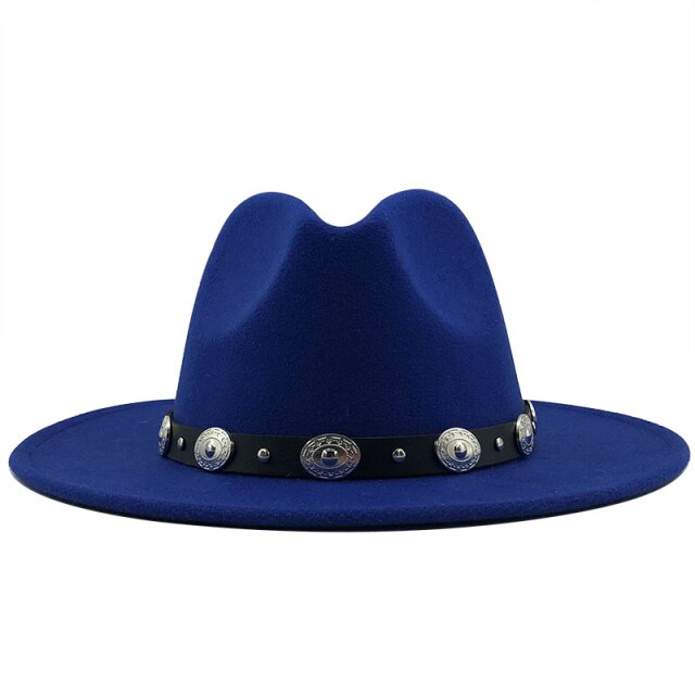 Smiple British Fedora Hat Men Women Imitation Woolen Winter Felt Hats Men Fashion Jazz Hat Fedoras Chapeau Church hat