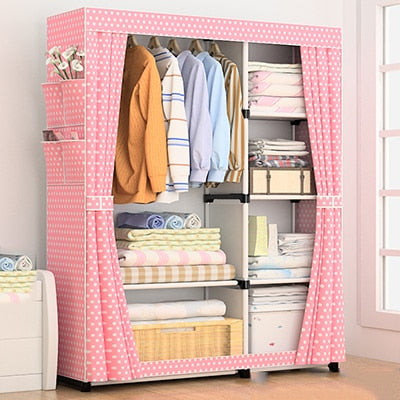 Delivery  normal  DIY Non-woven fold Portable Storage  furniture When the quarter wardrobe  Cabinet bedroom furniture wardrobe