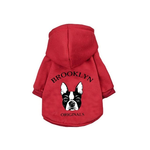 Warm Dog Hoodie Winter Pet Clothing For Dogs Cartoon Cotton Dog Clothes For Small Medium French Bulldog Ropa Perro Outdoor