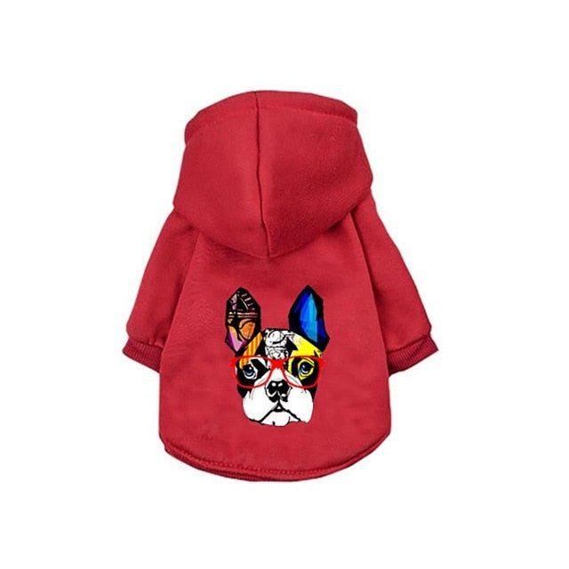 Winter Warm Dog Clothes Cotton Hoodies Clothes for Dogs Pet clothing for Small medium dogs Costumes Coat For Cat French Bulldog