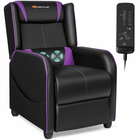 Massage Gaming Recliner Chair Single Living Room Sofa Home Theater Seat HW65388