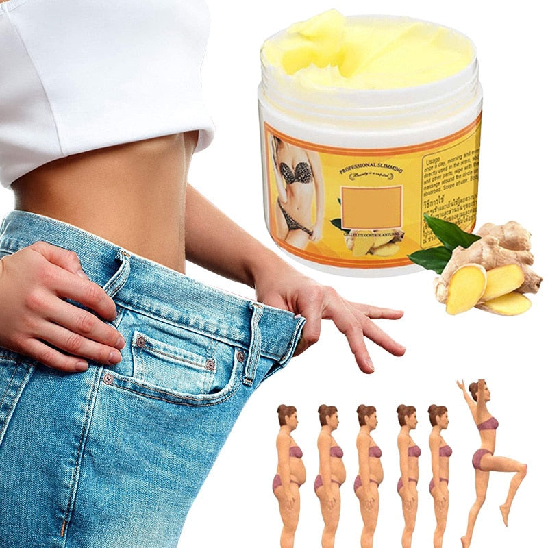 2020 Hot Ginger Fat Burning Cream Anti-cellulite Full Body Slimming Weight Loss Massaging Cream Leg Body Waist Slim Cream