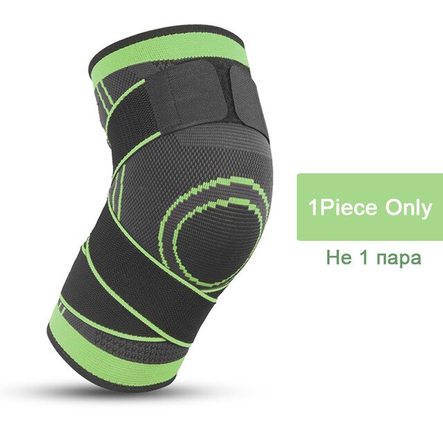 1PC Sports Kneepad Men Pressurized Elastic Bandage Knee Pads Support Fitness Gear Basketball Volleyball football Brace Protector