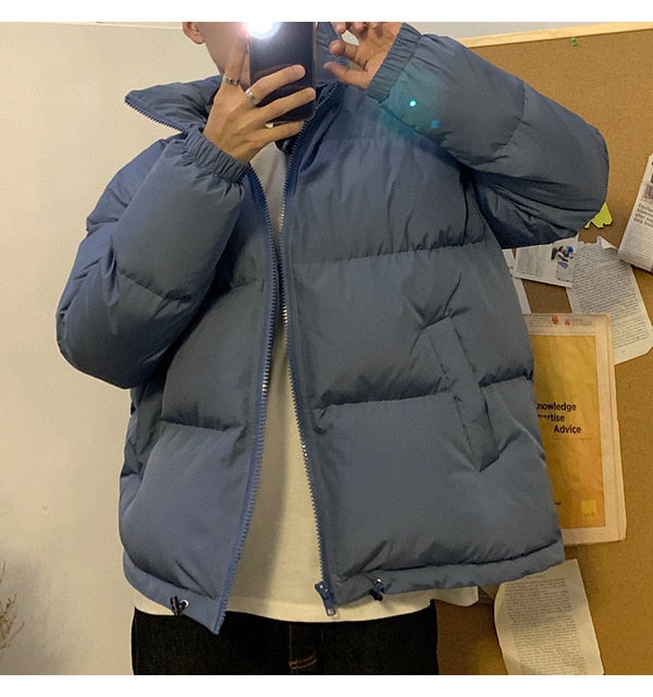 LAPPSTER Men Harajuku Colorful Bubble Coat Winter Jacket 2020 Mens Streetwear Hip Hop Parka Korean Black Clothes Puffer Jackets