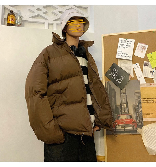 LAPPSTER Men Harajuku Colorful Bubble Coat Winter Jacket 2020 Mens Streetwear Hip Hop Parka Korean Black Clothes Puffer Jackets