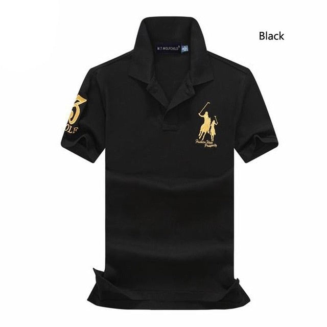 Good Quality 2020 New Summer Brand Mens Short Sleeve Polos Shirts Casual 100% Cotton Lapel Clothes Fashion Male Slim Tops S-XXL