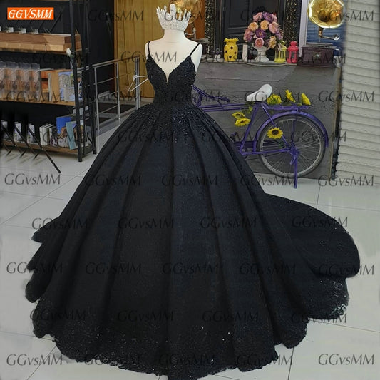 Luxury Black Evening Gowns 2020 vestidos de fiesta de noche Lace Up Ball Gown Women Dresses Formal Custom Made robe de soiree