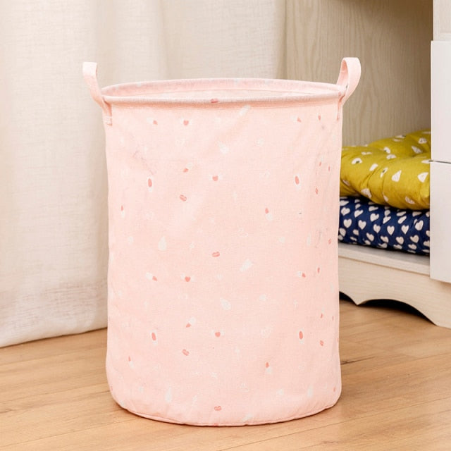 Laundry Basket Cute Animal Foldable Toy Storage Picnic  Dirty Clothes Basket Box Cotton Wash Clothes Box Baby Organizer
