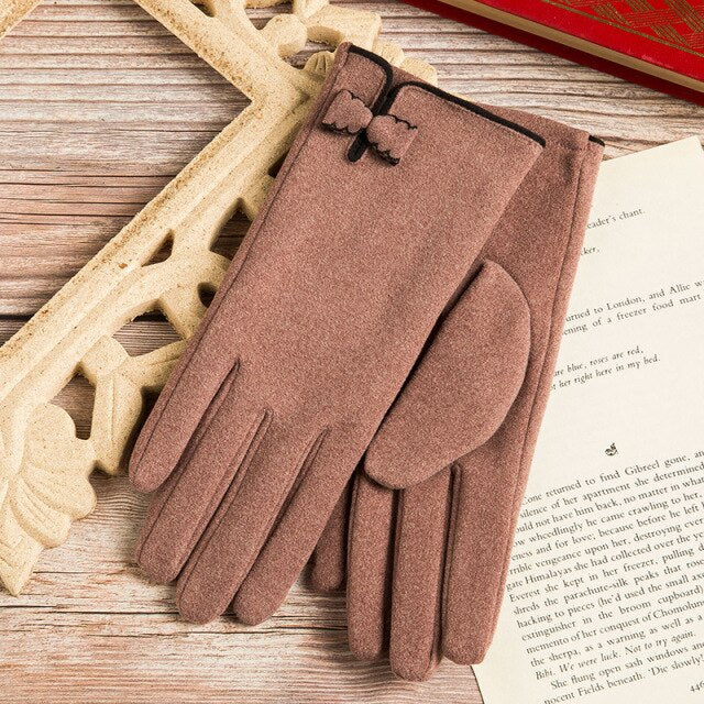 Women's Winter Warm Gloves Lightweight Fleece-Lined Driving Gloves Leather Gloves Fingerless  Fashion Gloves Women