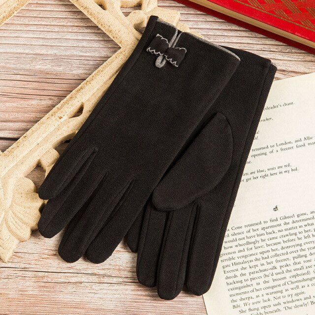 Women's Winter Warm Gloves Lightweight Fleece-Lined Driving Gloves Leather Gloves Fingerless  Fashion Gloves Women