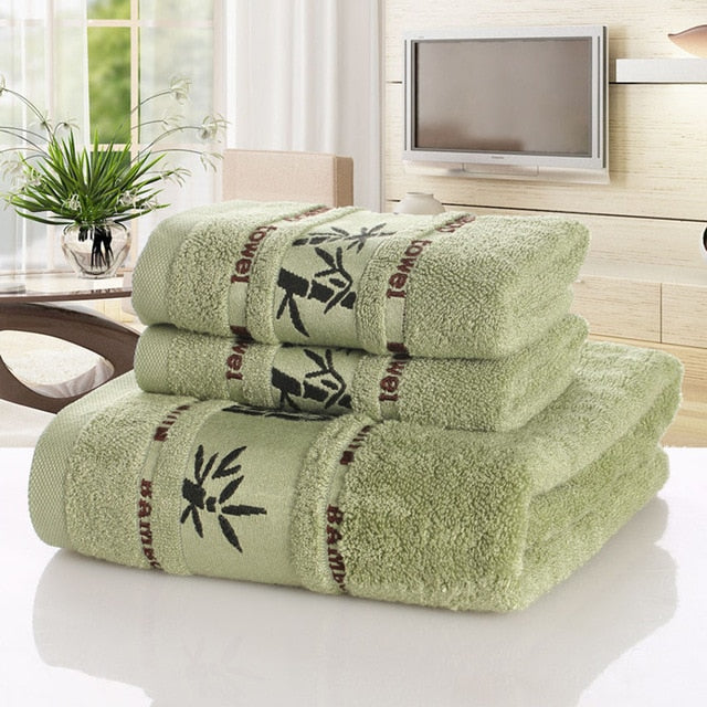 Bamboo Fiber Towels Set Home Bath Towels for Adults Face Towel  Thick Absorbent  Luxury Bathroom Towels Toalha De Praia
