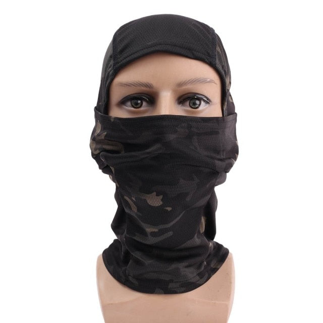 Tactical Balaclava Full Face Mask Military Camouflage Wargame Helmet Liner Cap Cycling Bicycle Ski Mask Airsoft Scarf Cap