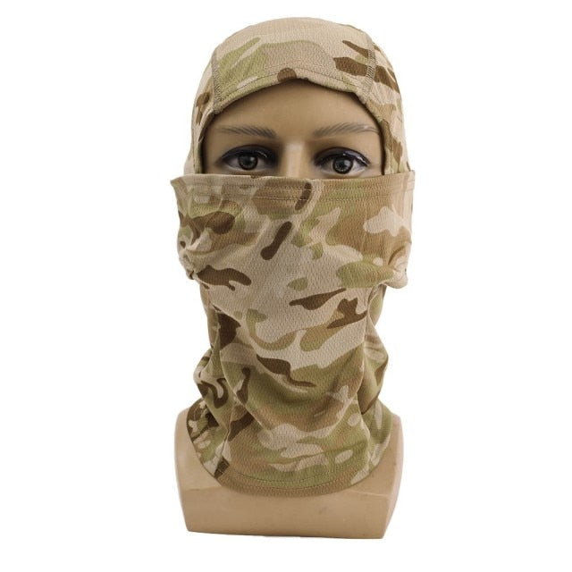 Tactical Balaclava Full Face Mask Military Camouflage Wargame Helmet Liner Cap Cycling Bicycle Ski Mask Airsoft Scarf Cap