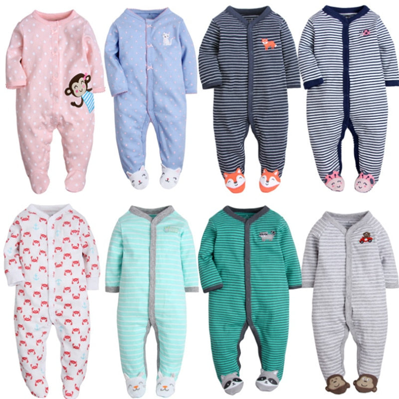 Baby Romper Newborn baby boys girls clothes 3 6 9 12 months cotton infant jumpsuit toddler kids clothing - Shop 24/777