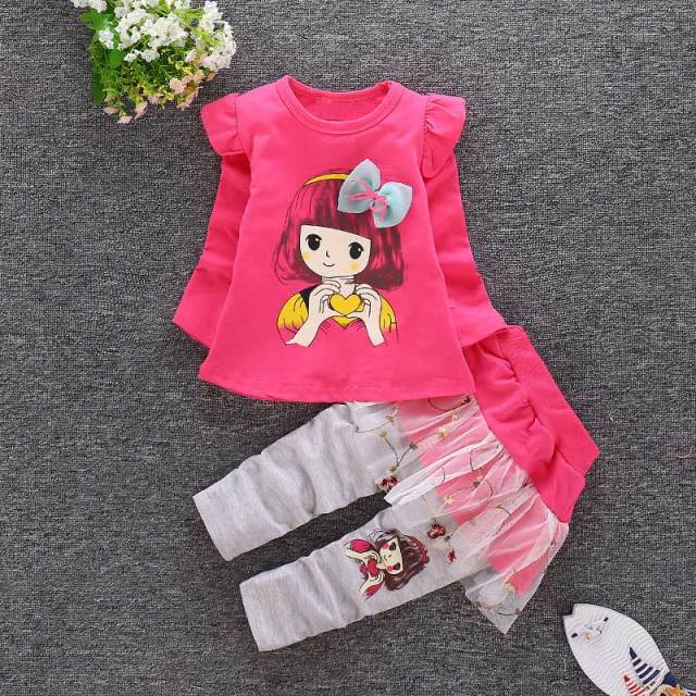 Children Clothing 2021 Autumn Winter Toddler Girls Clothes 2pcs Outfits Kids Sport Suits For Girls Clothing Sets 1 2 3 4 5 Year - Shop 24/777