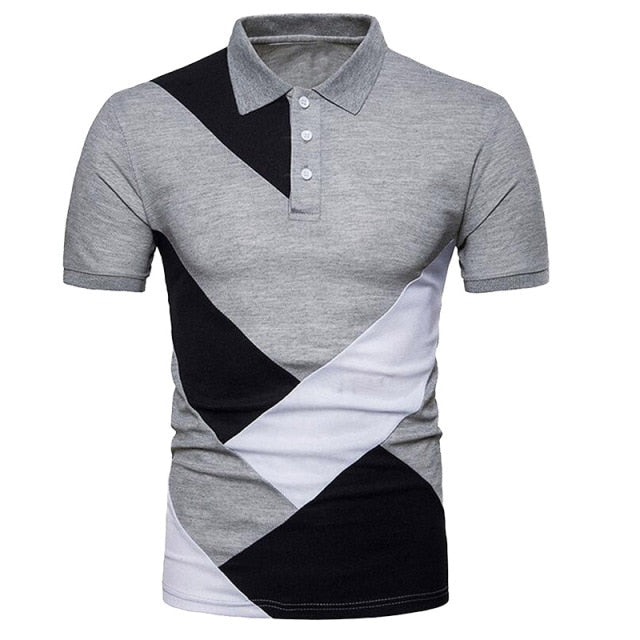 KB Men Polo Men Shirt Short Sleeve Polo Shirt Contrast Color Polo New Clothing Summer Streetwear Casual Fashion Men tops
