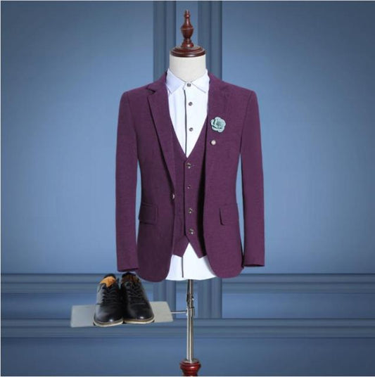New Grey Mens Suit Groom Suit Cheap Formal Man Suits for Wedding Best Men Slim Fit Groom Tuxedos for Man(Jacket+Vest+Pants)terno