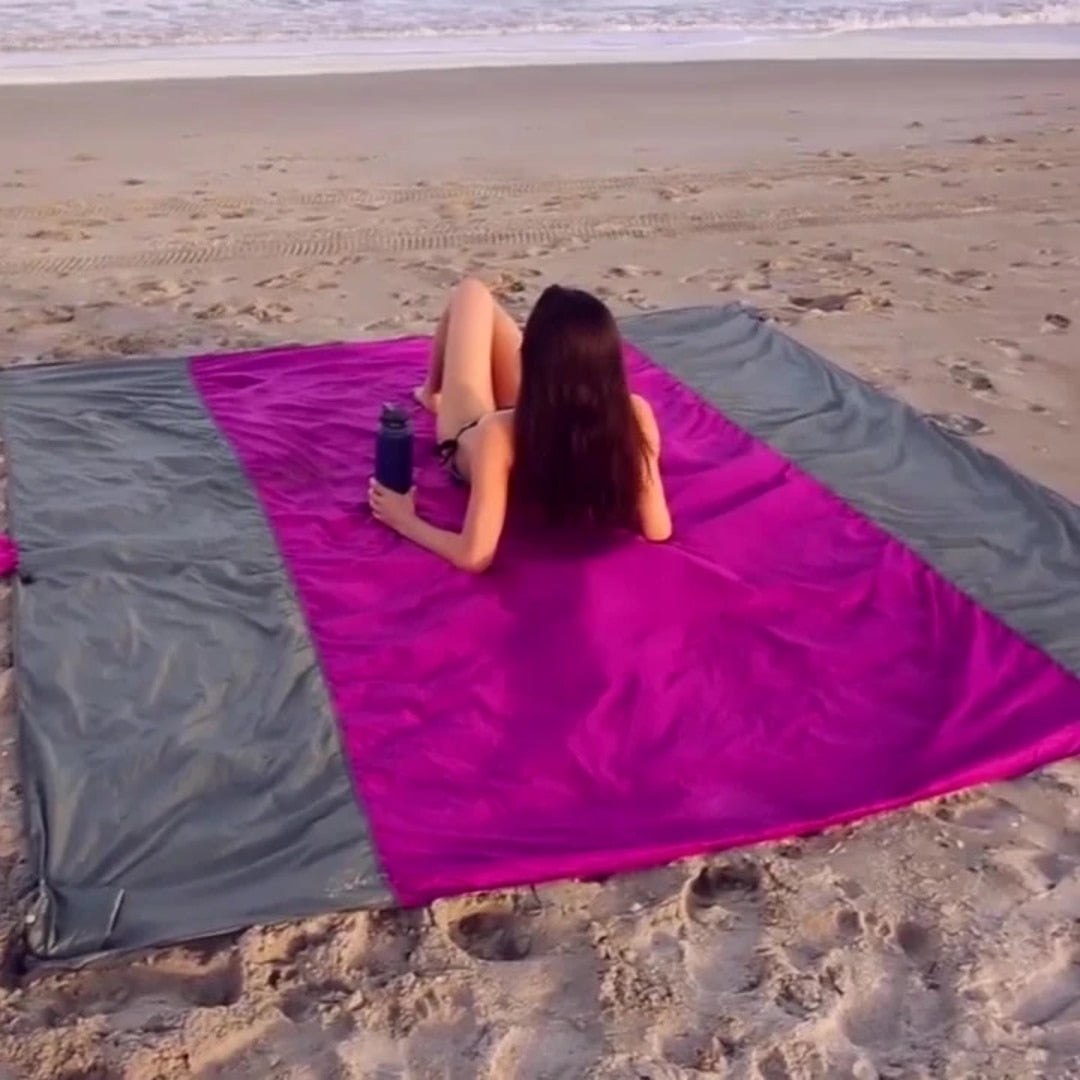 Light Weight Sand Free Beach Mat Outdoor Travel Camping Beach Mat Home Decor Rugs Portable Foldable Picnic Blanket