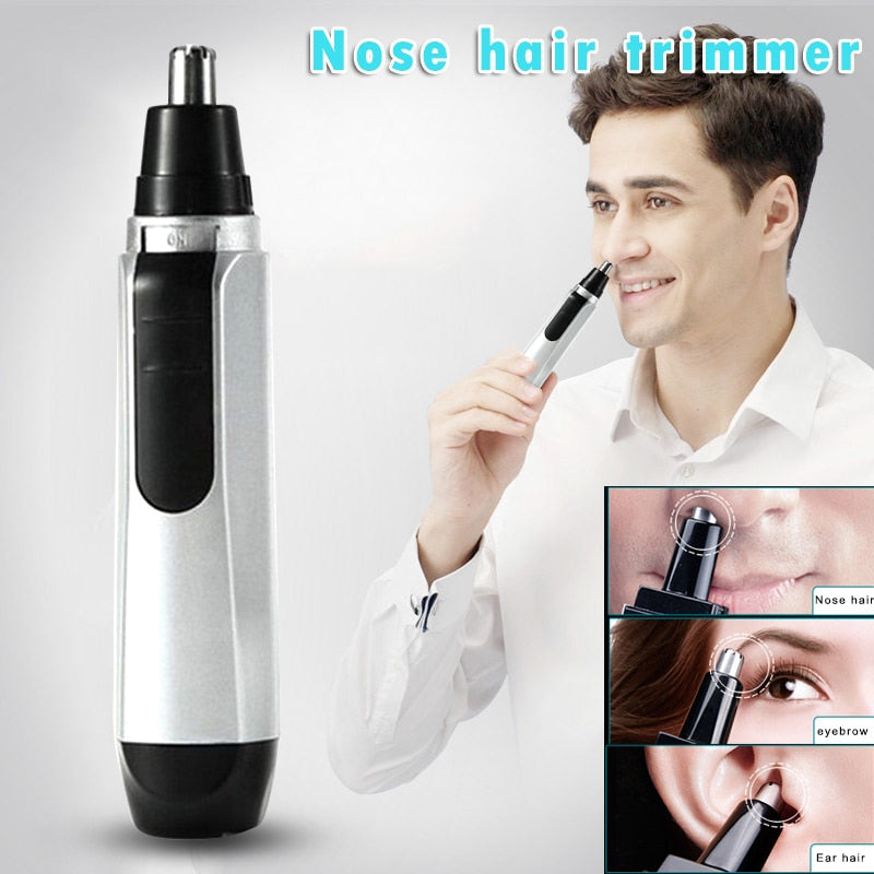 Electric Nose Hair Trimmer Nose Clipper Battery Powered Men Shaving Razor Dropshipping Clippers Nose Hair Clippers