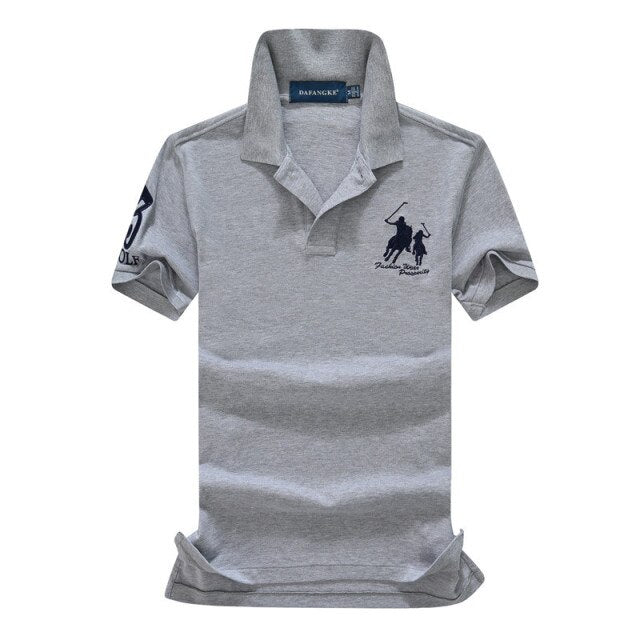 POLO Shirt Men's Fashion Luxury Embroidery Solid Brand Polo Shirt Men's Summer Short Sleeve Polos