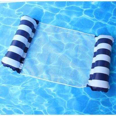 Swimming Pool Beach Water Hammock In Air Mattress Lounger Floating Sleeping Cushion Foldable Inflatable Air Mattress Bed Chair